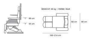 2248A Fußpflegeliege Coritiba