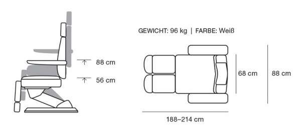 2248A Fußpflegeliege Coritiba